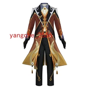 Neu Genshin Impact Zhongli Cosplay Kostüm Anime Männer Kleid Outfit Halloween Anzug - Bild 1 von 8