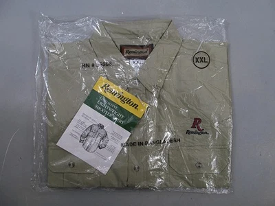 Camisa Remington Shooter Manga Larga Ligera Con Botones Para Hombres XXL Caqui Nueva Foto 1 de 4