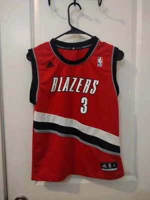 Camiseta autêntica RASHEED WALLACE Portland Trail Blazers M Youth Adidas RARA VERMELHA - Imagem 1 de 4