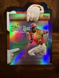 2025 Topps Holiday - Elly De La Cruz che fa la bella lista #MNL-7 Cincinnati Reds - Foto 1 di 4