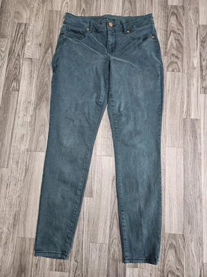 Pantalones de mezclilla Maurices para mujer medianos regulares M-R verde tiro medio calce clásico Foto 1 de 4