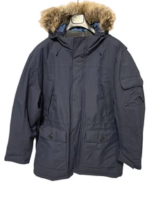Parka de invierno Lands' End para hombre con aislamiento de plumón azul marino talla XXL NUEVA SIN ETIQUETAS - Imagen 1 de 7