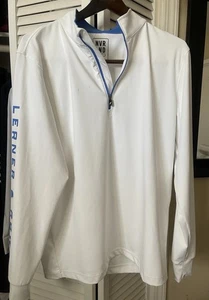 NVRLND CC Lerner & Rowe weiß Viertelreißverschluss Pullover Herren Medium Versand heute - Bild 1 von 8