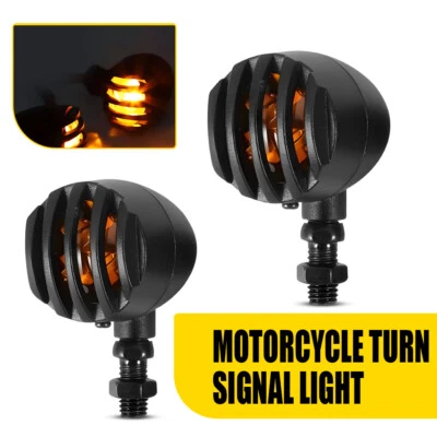 Luces de señalización de giro para motocicleta Harley Davidson Sportster Fatboy Softail Dyna Foto 1 de 4