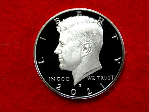 2021 S KENNEDY  PROOF CLAD HALF DOLLAR   ITEM #27R Cover