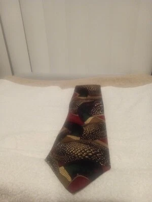 Eddie Bauer Men's Designer Mallard Duck Wildlife  100% Silk Tie - Изображение 1 из 4