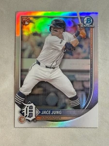 2025 Bowman Chrome Red Rookie Redemption Jace Jung RC #59 Tigers - Foto 1 di 2