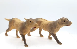 Set of 2 Celluloid Hunting Dogs Vintage Original Toys, Appear to be Pointers - Picture 1 of 6
