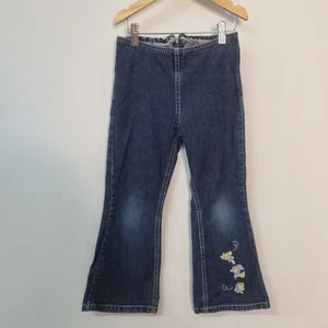 VTG Y2k Power Puff Girls Jeans Cartoon Network Flare Denim Sz 6 - Picture 1 of 9