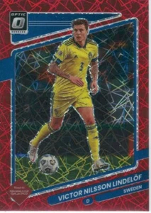 2021-22 Donruss #154 Victor Lindelof Optic Red Velocity - Picture 1 of 2
