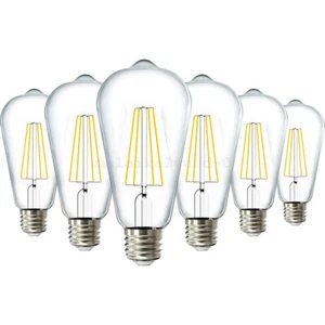 2025 NEW AU Vintage LED Filament ST64 Edison LED Bulb Retro E27 Base Light Bulb - Picture 1 of 9