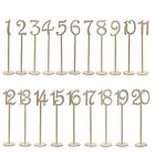10pcs/pack Durable Wedding Place Holder Wooden Seat Card Number Signs  Party