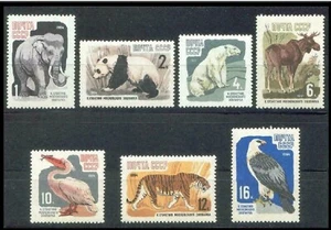 Russia/USSR 1964,Animals,Tigers,Polar Bears,Birds,Sc # 2905-11,VF MNH** (RU-6) - Picture 1 of 1