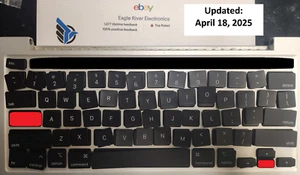 Keycaps US INDIVIDUAL KEY Replacement for MacBook Pro A2251 A2289 A2141 - Picture 1 of 3