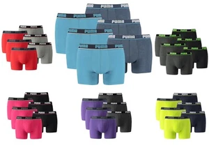 Puma Basic Herren Fashion Boxer 6er Pack Farbwahl Größe S bis XL NEU - Picture 1 of 7