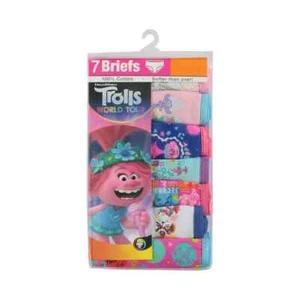 Trolls: World Tour Poppy Girls Underwear 7-Pack Panties - Picture 1 of 2