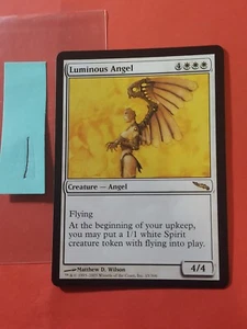 2003 Magic The Gathering Mirrodin #15 Luminous Angel, Rare, NF, White, cd1 - Picture 1 of 2