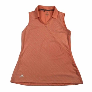 Adidas Golf Poloshirt Damen S Peach Ärmellos - Bild 1 von 7