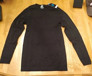 EASTERN MOUNTAIN SPORTS EMS DAMEN LANGARM OBERTEIL NAHTLOS EXTRA KLEIN SCHWARZ - Bild 1 von 4