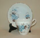 Vintage Tea Cup Set - Floral Design On White Bone China - Royal Ascot - England