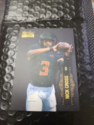 2022 Wild Card Matte Black Various Players Nick Cross , Jack Coan  Trestan Ebner - Image 1 of 4