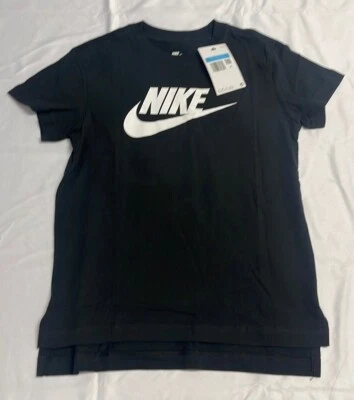 THE NIKE TEE GIRLS COTTON MEDIUM TEE SHIRT AR5088 010 - Image 1 of 4