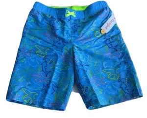 Swimming Trunks Boys Size 12-14 Large Husky Cat & Jack UPF 50+ Sharks NEW! MAY21 - Picture 1 of 12