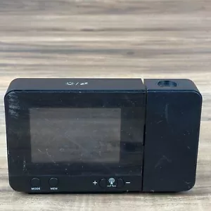 CP132 Black 3-Channel Wireless Weather Station Projection Clock w/ Phone Charger - Picture 1 of 7