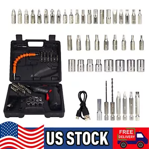 New 48 in 1 Rechargeable Cordless Electric Screwdriver Drill Set Power Tool A+++ - Picture 1 of 12