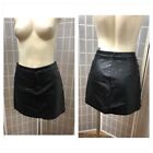 Forever 21, Woman’s, Skirt, Black, Faux Leather, Zipper, Embellished, Size L.: