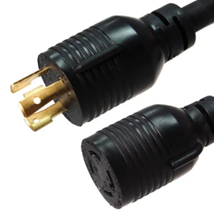 Adaptador de enchufe NEMA L6-30P a L14-30R, 1 ft, 30A/250V 10 AWG - Caja de hierro # IBX-7795 - Imagen 1 de 1