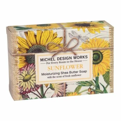 Michel Design Works Sunflower Shea Butter Soap Bar Fresh Sunflower Scent
