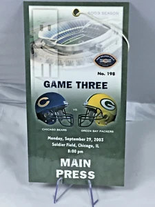 Chicago Bears Green Bay Packers 29. September 2003 Hauptpresse 1. Soldat Feldspiel - Bild 1 von 9