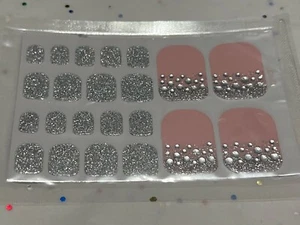 1 SET - Unbranded - Nail Wraps Stickers Self Stick Pedicure Sealed Pink Glitter - Picture 1 of 3