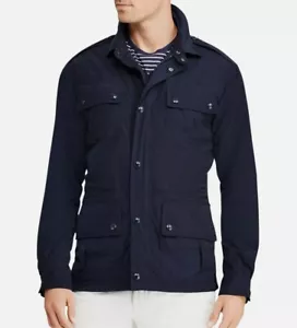 $398 Polo RALPH LAUREN Hombre MEDIANO Aviador Paracaidista CHAQUETA Abrigo de Carga Azul Marino - Imagen 1 de 12