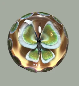 Chris Rice 1-7/8" Butterfly Art Glass Marble - Picture 1 of 7