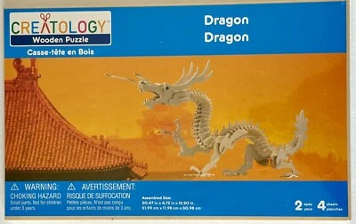 Dragón chino; rompecabezas de madera 3D de Creatology - Nuevo Foto 1 de 3