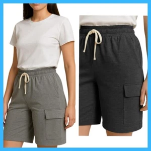 Pantaloncini donna short estivi cargo cotone sportivi pantaloni corti bermuda XL - Foto 1 di 20
