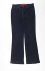 Marks and Spencer Womens Blue Cotton Straight Jeans Size 10 L29 in Regular Zip