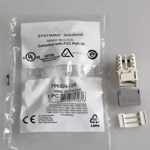Module prise réseau Gigabit CommScope catégorie 6 RJ45CAT6 MGS400-262 Quantité 10 - Photo 1/4