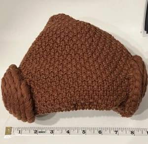 Star Wars Princess Leia Beanie Hat Hanna Andersson Girls Brown Knit Size M - Picture 1 of 3