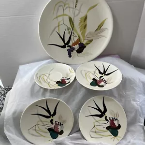 5 Red Wing Pottery Round-Up Campfire Plate (s) 6"-11" - Picture 1 of 11