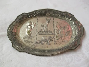 Vintage Japan metal Trinket Dish Souvenir Yellowstone National Park - Picture 1 of 4