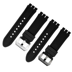 Pin Buckle Silicone Watch WristBand for SWATCH Yos Series Watch Accessories - Picture 1 of 9