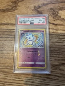 2017 POKEMON SUN & MOON SHINING LEGENDS #40 SHINING MEW-HOLO PSA 10 GEM MINT - Picture 1 of 2
