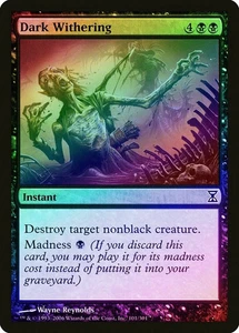 Dark Withering FOIL Time Spiral NM Black Common MAGIC GATHERING - Picture 1 of 1