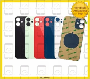 Back Cover Glas Hinten IPHONE 12 Big Loch - Bild 1 von 2