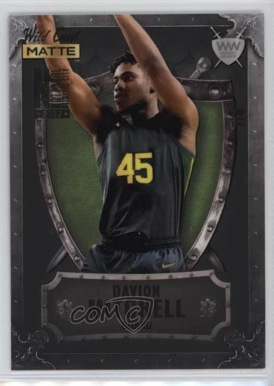 2022 Wild Card MATTE National Convention /8 Davion Mitchell #WWN-4 Shield - Image 1 of 2