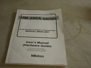 Mitutoyo 99MBG127A HM-200A USER'S MANUAL - Picture 1 of 1