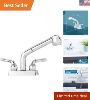 Grifo extraíble de plástico ABS duradero con asas dobles - Perfecto para bañera de lavandería Foto 1 de 4